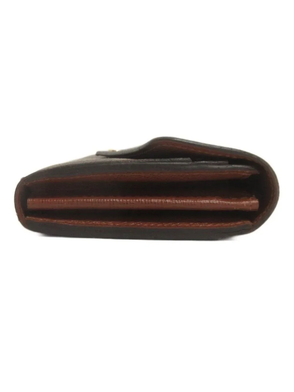 Louis Vuitton Portefeuille Sarah Wallet Monogram Coin Purse Leather Brown